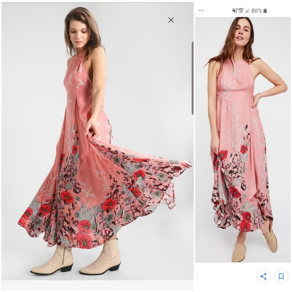 Free People Embrace it Flowers Print Maxi Dress